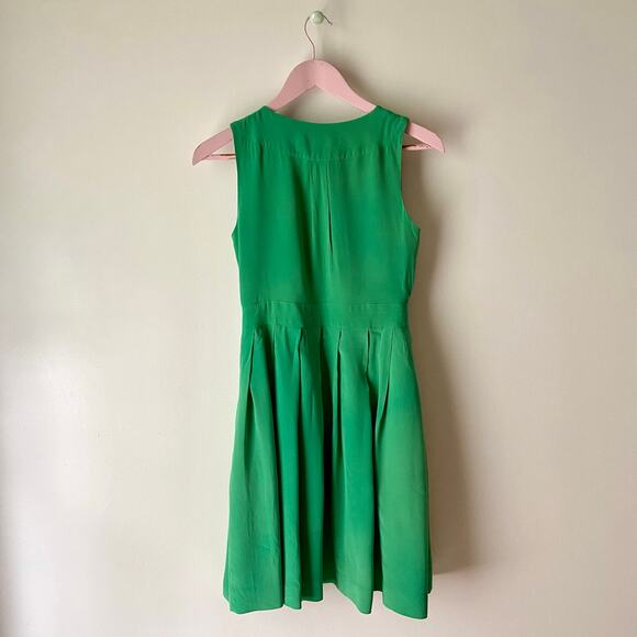 J. Crew Green Silk Dress - Picture 2 of 5